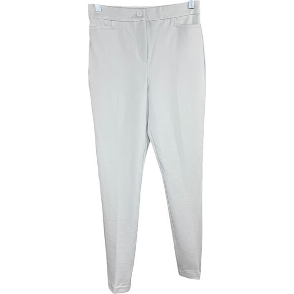 Tailored by Susan Graver Smart Ponte Slim Leg Trouser Pale Stone X-Small NWOT - Picture 1 of 12